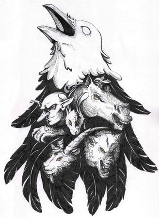 Puca illustration - irish folklore